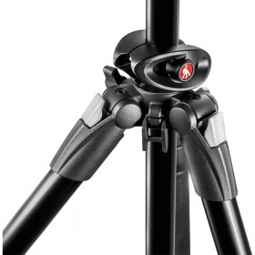 Manfrotto 290 DUAL Kit, Alu 3 sec. tripod w/ 90°column and 3W head MK290DUA3-3W